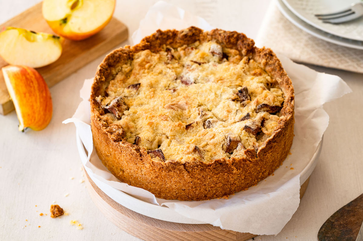Schneller Apfelkuchen aus der Heißluftfritteuse