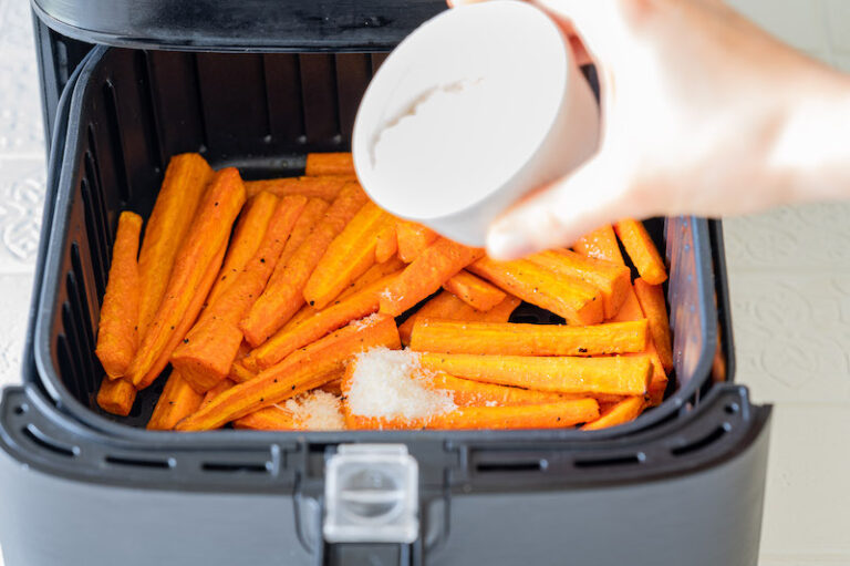 Karotten aus der Heißluftfritteuse schnell & einfach
