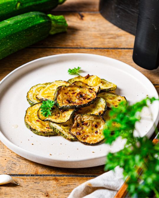 Zucchini aus dem Airfryer.